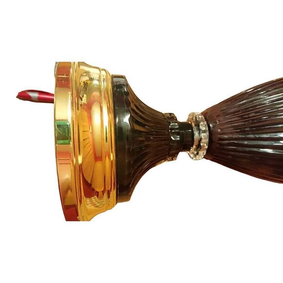 Vintage glass earn style lamp - Picture 9 of 11